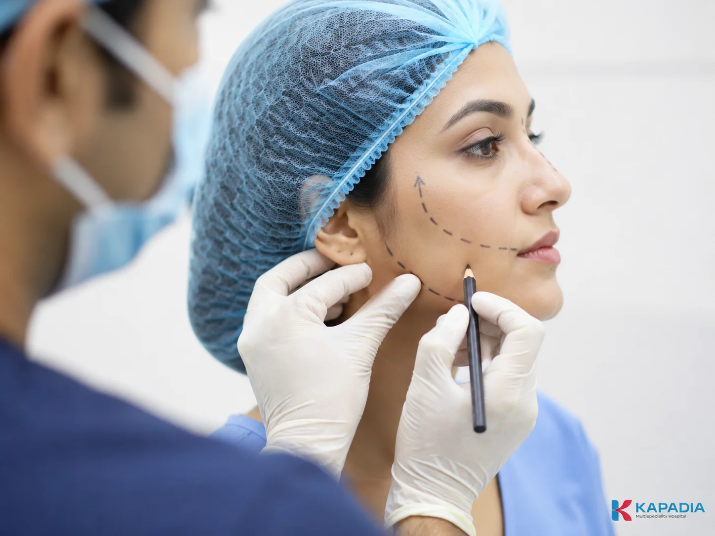 Aesthetic laser device used for facial cosmetic procedures at Kapadia Hospital, Mumbai